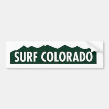 "surfen Sie Colorado" BRANDUNG COLORADO LUSTIGES C Autoaufkleber