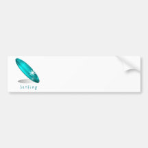 Surfender Logo-Autoaufkleber