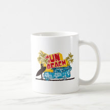 Surfer Illustration Mugs