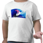 Surfer Mädchen-Sommer-Warenzeichen-Kleinkind T Shirts