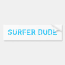 SURFER-TYP AUTO AUFKLEBER