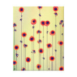 Surreal 22 x 28 moderne Wildblumen Galerie Gefaltete Leinwand
