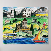 Surreale Reise Plakate