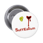 Surrealismus-Knopf Anstecknadel