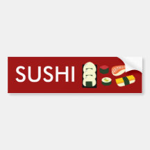 Sushi-Spaß Autoaufkleber