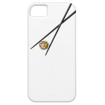 Sushi und schwarze Essstäbchen - besonders angefer iPhone 5 Cover