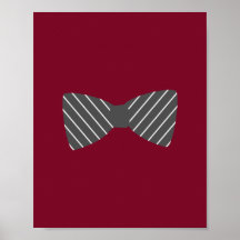 Süße Dapper Bowtie Kinderzimmer-Wand-Kunst Plakate