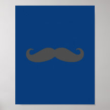 Süße Dapper Schnurrbart-Kinderzimmer-Wand-Kunst Posterdrucke
