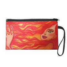 Süße Feuerwristlet-Tasche
