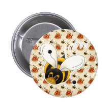 Süße niedliche kleine Hummel-Biene Anstecknadel