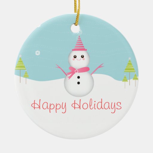 Süße Schneemann-Verzierung Weihnachtsornament