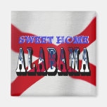 Süßer Zuhause-Alabama-Staats-Flaggen-Magnet Kühlschrankmagnet
