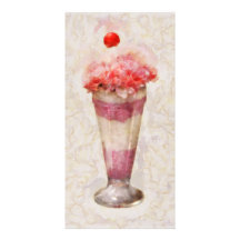 Süßes - Eiscreme - Eiscreme-Floss Photo Karte
