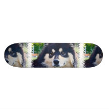 Süßes finnisches Lapphund Skateboard Bedruckte Skateboarddecks