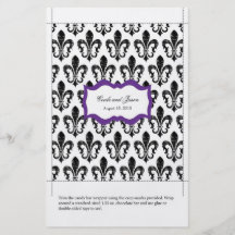 Süßigkeits-Bar-Verpackung | New Orleans lila Individuelle Flyer