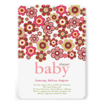 Süßigkeits-Gänseblümchen-Blumen-Blüten-Baby-Dusche Individuelle Einladung