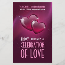Süßigkeits-Herzen - Party-Flyer des Valentines Tag