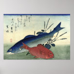 Suzuki u. Kimmedai: Hiroshiges japanischer Fisch-D Plakatdruck