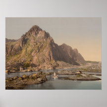 Svolvaer, Lofoten, Nord-Norge, Norwegen Plakat