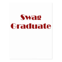 Swag-Absolvent Postkarte