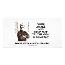 Swami Vivekananda entstehen wacher Halt nicht 'bis Photo Grußkarte