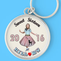Sweet '16 Hillary for President schlüsselanhänger