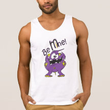 sweet Monster in green and orange says: be mine Shirts