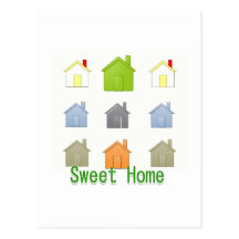 SweetHome Haus-Erwärmungs-Party Postkarte