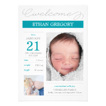 Sweetly Documented Birth Announcements - Bliue