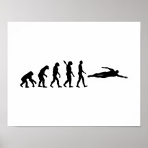 Swimming evolution poster