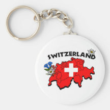 Switz Karte Keychain Schlüsselanhänger