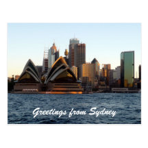 Sydney-Opern-Skyline Postkarten