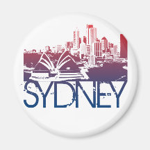 Sydney-Skyline-Entwurf Magnete