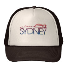 Sydney-Skyline-Entwurf Retromütze