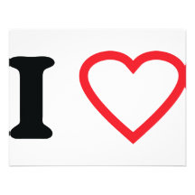 Symbol der Liebe I Individuelle Ankündigungskarte