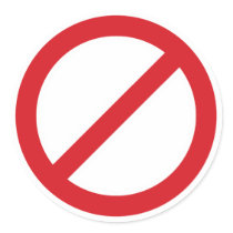 Symbol des Verbot-Sign/No aufkleber