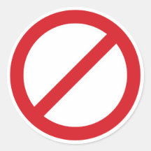 Symbol des Verbot-Sign/No Sticker