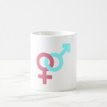 Symbol Mann Frau man woman Tasse