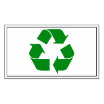 Symbol recyceln - Grün Visitenkarten