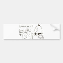 symbols of Wall St Bumper Stickers