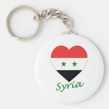 Syrien-Flaggen-Herz Schlüsselbänder