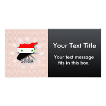 Syrien-Flaggen-Karte 2,0 Personalisierte Foto Karte