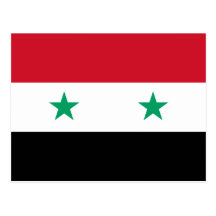 Syrische Flagge Postkarten