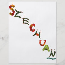 Szechuan Chili-Paprikaschoten Personalisierte Flyer