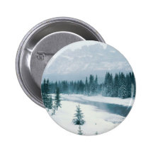 Szene Albertas Snowy Anstecknadelbutton