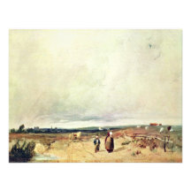 Szene in Normandie durch Richard Parkes Bonington Einladung