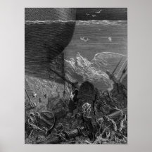 Szene 'vom Raureif des alten Mariner Poster