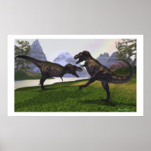T-REX KAMPF POSTERDRUCK