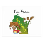 T-STÜCK bin ich von Wisconsin Postkarte