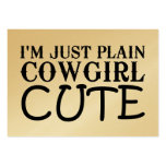 T-STÜCK Cowgirl niedlich Visitenkartenvorlage